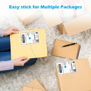 LOSRECAL 4x6 Shipping Label, 500 Fan-Fold Thermal Direct Labels